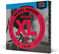 D'Addario EXL157 Nickel Wound Electric Guitar Strings, Baritone Medium, 13-62