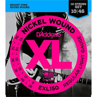D'Addario EXL150 Nickel Wound Electric Guitar Strings, 12-String, Regular Light, 10-46