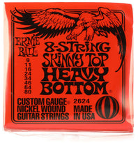 Ernie Ball 2624 Skinny Top Heavy Bottom Slinky Nickel Wound Electric Guitar Strings - .009-.080 8-string