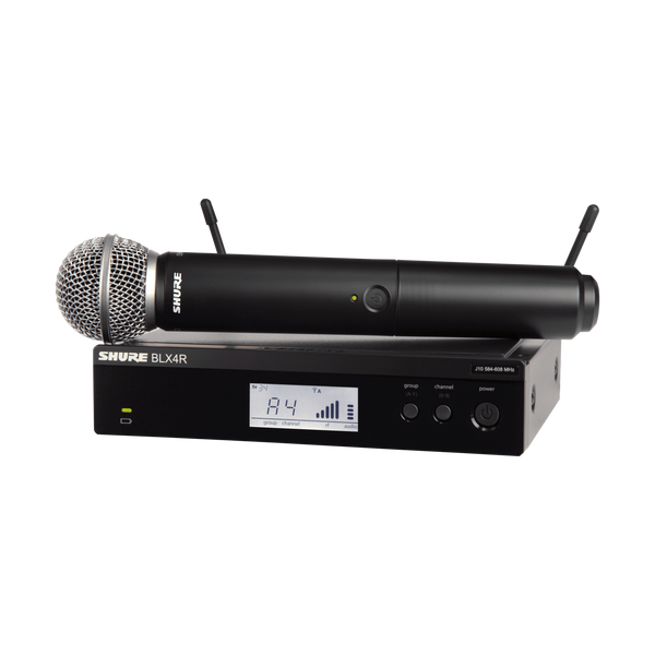 Shure BLX24R/SM58 Wireless Handheld Microphone System - H9 Band - BLX24R/SM58-H9