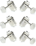 Grover 133N Deluxe Guitar 3+3 Tuning Machines Set - Nickel