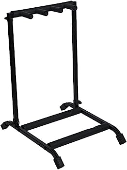 Rok-It Collapsible Folding Guitar Rack for 3 Acoustic or Electric Guitars - RI-GTR-RACK3