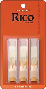 Rico by D'Addario Bb Clarinet Reeds, Strength 2, 3-pack - RCA0320