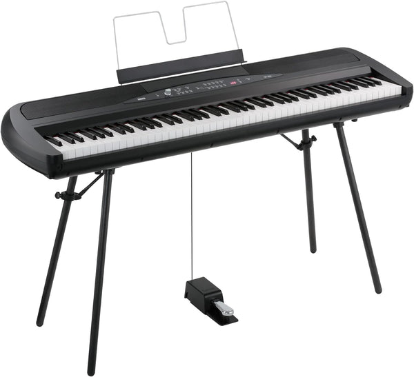 KORG 88 KEY DIGITAL PIANO W/SPEAKERS, STAND - SP280BK