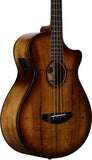 Breedlove ECO Pursuit Exotic S Concerto CE Acoustic-Electric Bass Guitar - Amber Myrtlewood  PSCO49BCEMYMY 850014868741