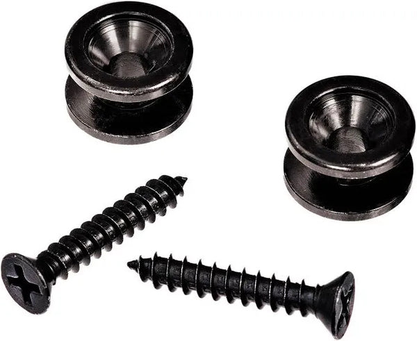 D'Addario Brass End Pins - Black - PWEP102