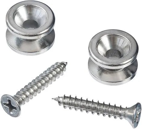 D'Addario Brass End Pins - Chrome  PWEP202