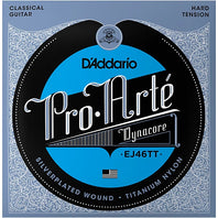 D'Addario EJ46TT ProArte DynaCore Classical Guitar Strings, Titanium Trebles Hard Tension