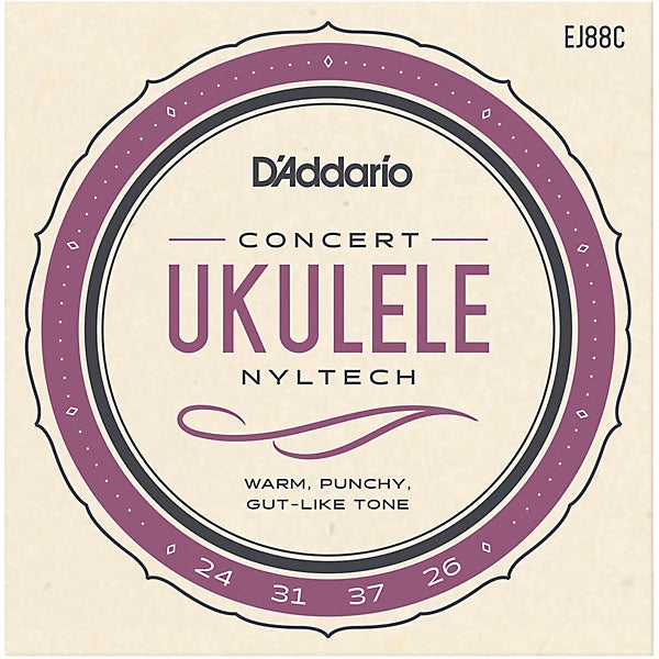 D'Addario EJ88C Nyltech Ukulele Strings Concert