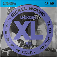 D'Addario EXL115 Nickel Wound Electric Strings - .011-.049 Medium/Blues-Jazz Rock