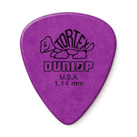 Dunlop 418P114 Tortex Standard Guitar Picks - 1.14mm Purple (12-pack) - 418P1.14