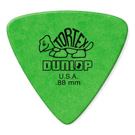 Dunlop 431P088 Tortex Triangle Guitar Picks .88mm Green 6-pack