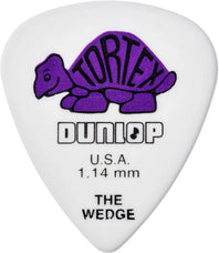 Dunlop Tortex Wedge Guitar Picks 424 Purple 1.14mm 12 Pack - 424P1.14
