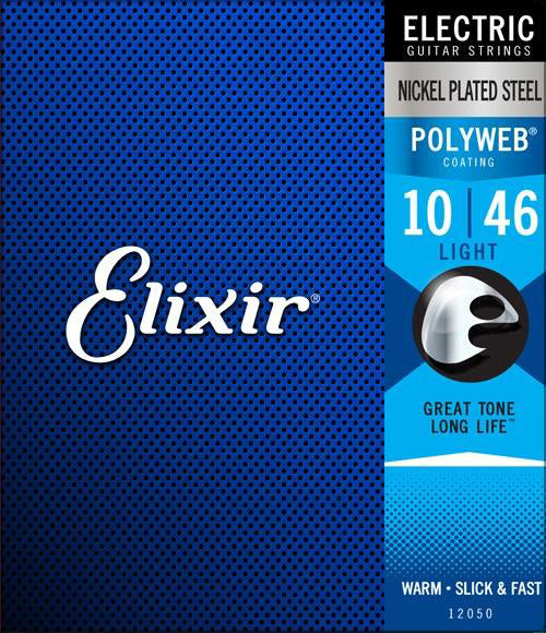 Elixir 12100 Polyweb Coated Electric Guitar Strings Medium 11-49