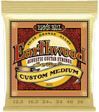 Ernie Ball 2002 Medium Earthwood 80-20 Bronze Acoustic Strings - .013-.056 - P02002