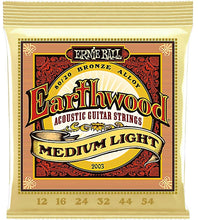 Ernie Ball 2003 Medium Light Earthwood 80-20 Bronze Acoustic Strings - .012-.054 - P02003