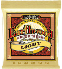 Ernie Ball 2004 Light Earthwood 80-20 Bronze Acoustic Strings - .011-.052  P02004