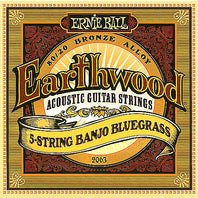 Ernie Ball 2063 Earthwood 5-String Banjo Bluegrass Strings