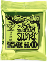 Ernie Ball 2621 Regular Slinky Nickel Wound Electric Guitar Strings - .010-.056 7-string - PO2621
