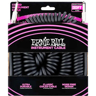 Ernie Ball Coiled Instr Cable straight to straight 30 ft P06044 (FREE SHIPPING)