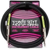 Ernie Ball P06048 Classic Straight to Straight Instrument Cable - 10 foot Black - PO6048