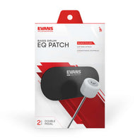 Evans PB2 Double Bass Drum Patch (pair) - Black Nylon - EQPB2