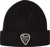 Fender Pick Patch Ribbed Beanie Black One size fits most  9106111707