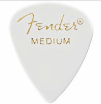 Fender 351 Picks White Med 12-Pack