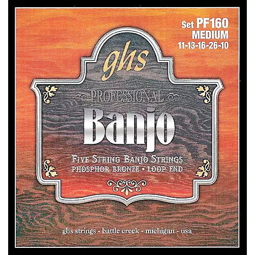 GHS PF160 5-String Banjo Strings