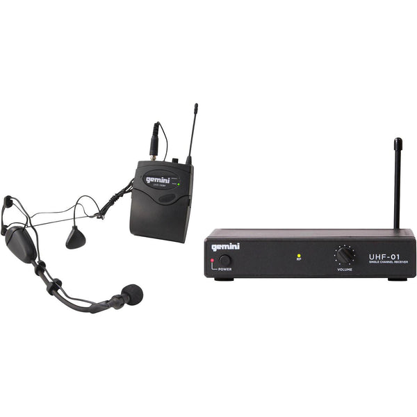 Gemini UHF-01HL
Single Channel Headset/Lavalier Wireless Microphone System - UHF-01HL-F4