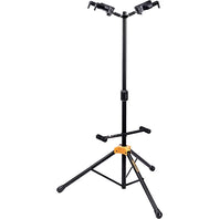 Hercules Stands GS422B PLUS Dual Guitar Stand with Auto Grip System and Foldable Yoke - GS422BPLUS