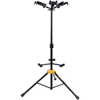Hercules Stands GS432B PLUS Tri Guitar Stand with Auto Grip System and Foldable Yoke - GS432BPLUS