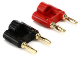 Hosa BNA-100 Dual Banana Connector - Black/Red (2-pack)