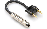 Hosa BNP-116BK 1/4-inch TS Female to Dual Banana Speaker Adapter - Black