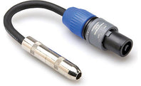 Hosa GSK-116 1/4-inch Female TS to Neutrik speakON Speaker Adaptor Cable