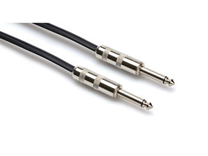 Hosa SKZ-620 Speaker Cable - Hosa 1/4-inch TS to Same - 20 foot - Black Zip