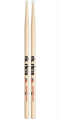 Vic Firth American Classic Drumsticks - 2B - Nylon Tip - VF2BN