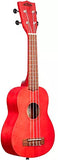 Kala Adobe Red Watercolor Soprano Ukulele
