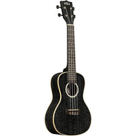 Kala All Solid Salt & Pepper Doghair Mahogany Concert Ukulele w-Bag 814017029868