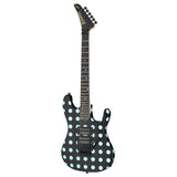Kramer Nightswan Electric Guitar - Ebony with Blue Dots  KNSBBPBF1
