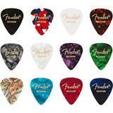 Fender 351 Celluloid Guitar Pick Medley - Medium (12-pack)