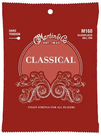 Martin M160 Classical Silver-Plated Ball End Nylon Strings  Hard Tension