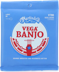 Martin V700 Vega Banjo Strings, 5-String Light, 9-20