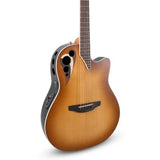 Ovation Celebrity Deluxe E-Acoustic Guitar CDX40-PB-G, Vintage Peach Burst Satin FREE SHIPPING