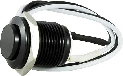 Botón con led - Azul - momentáneo - metal 16mm Botón con led - Azul - momentáneo - metal 16mm