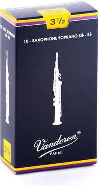 Vandoren # 3.5 Soprano Sax reeds box of 10