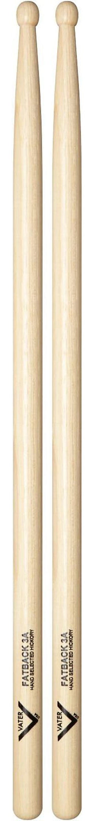 Vater Fatback American Hickory Drumsticks - 3A - Wood Tip - VH3AW