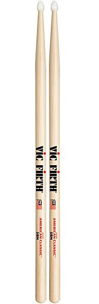 Vic Firth American Classic Drumsticks - 5B  Nylon Tip - 5BN
