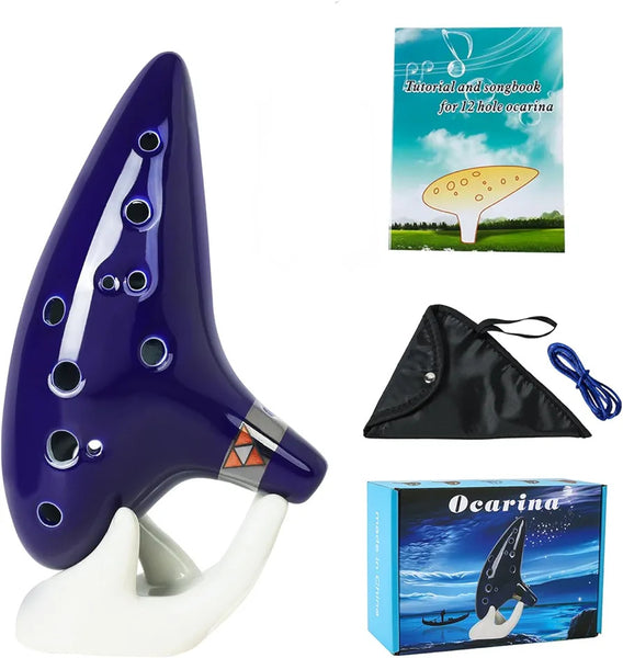 Zelda M1-1001 Ocarina 12 Holes Alto C Tone with Song Book