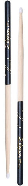 Zildjian Hickory Dip Series Drumsticks - 5A - Nylon Tip - Black - Z5AND